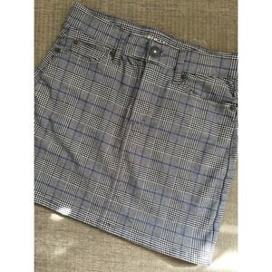 Y2K American Eagle Plaid Super Stretch Mini Skirt Women's Size 00 Preppy